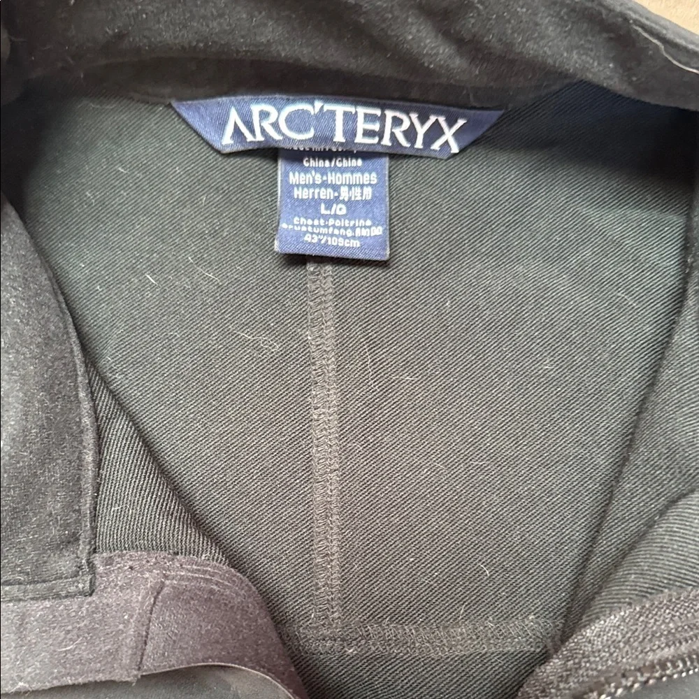 Arc’teryx Men’s Softshell Jacket Full Zip Black — Size L/G - Picture 2 of 8